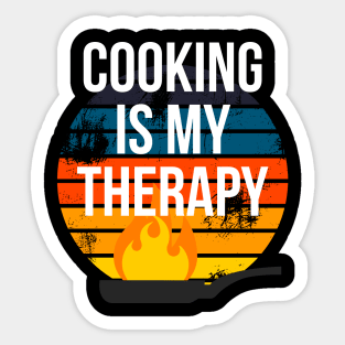 Cooking is my Therapy Sticker